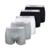 Kit 5 Cuecas Boxers Infantil Box Algodão Cotton Conforto - Preto+Cinza