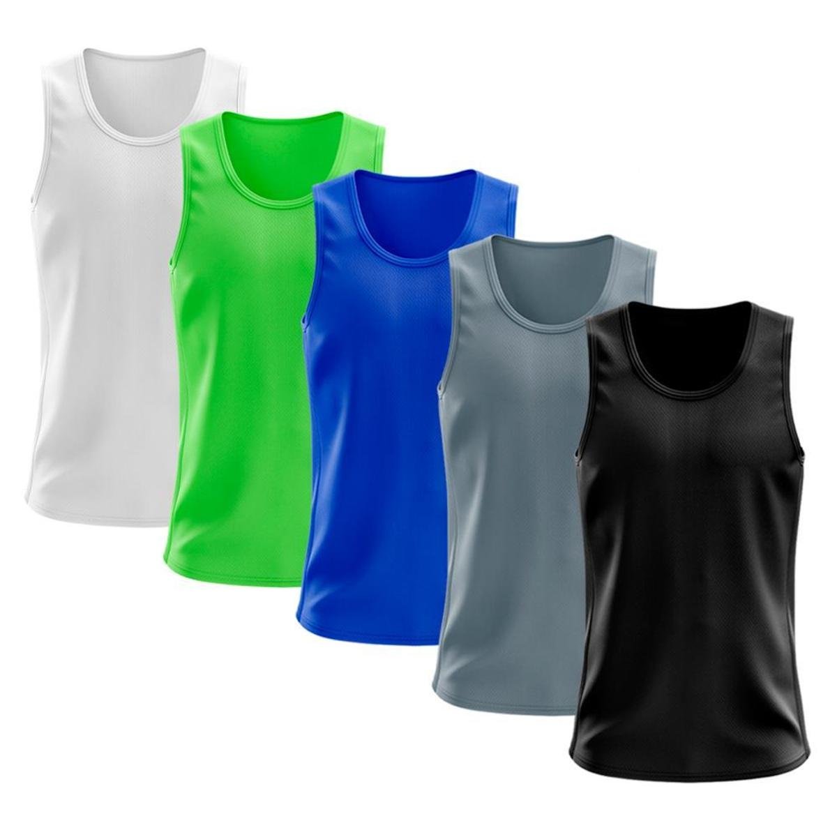 Kit 5 Regata Dry Lisa Básica Proteção Solar UV Térmica Camiseta Treino Academia Ciclismo Regatas Menor preço em Kit 5 Regata Dry Lisa Básica Proteção Solar UV Térmica Camiseta Treino Academia Ciclismo Regatas