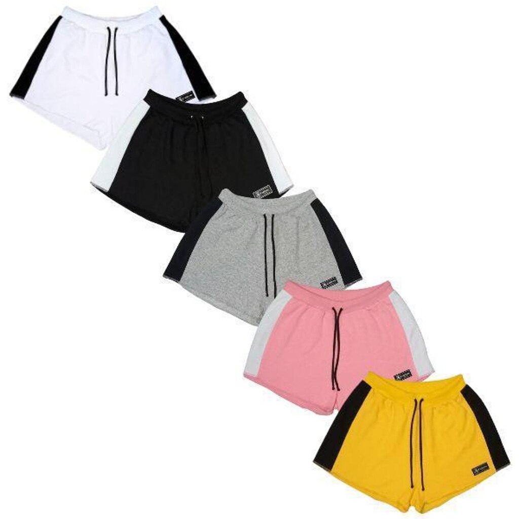 Kit 5 Shorts Calttony Moletom Feminino
