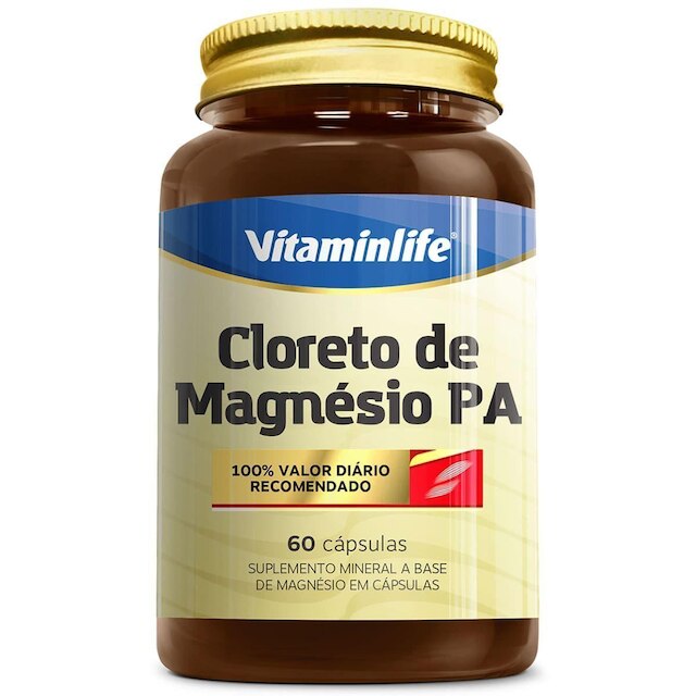 Kit 5X Cloreto de Magnésio PA - 60 Cápsulas - VitaminLife