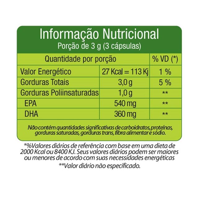 Kit 5X Ômega 3 1000mg - 120 Cápsulas - Herbamed