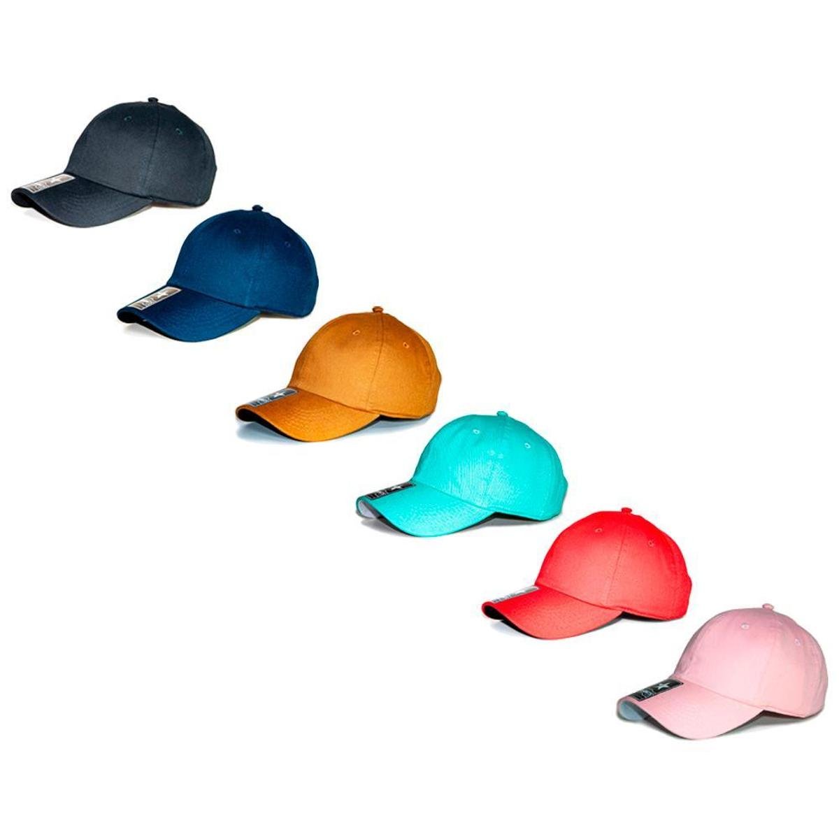 Kit 6 Bonés Liso 06 Gomos Aba Curva Dad Hat Mants Clothing Unisex Com Regulagem - Azul+Preto Menor preço em Kit 6 Bonés Liso 06 Gomos Aba Curva Dad Hat Mants Clothing Unisex Com Regulagem - Azul+Preto