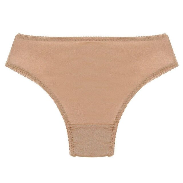 Kit 6 Calcinhas Seny Lingerie Clássica Alta de Lycra com Detalhe Em Renda
