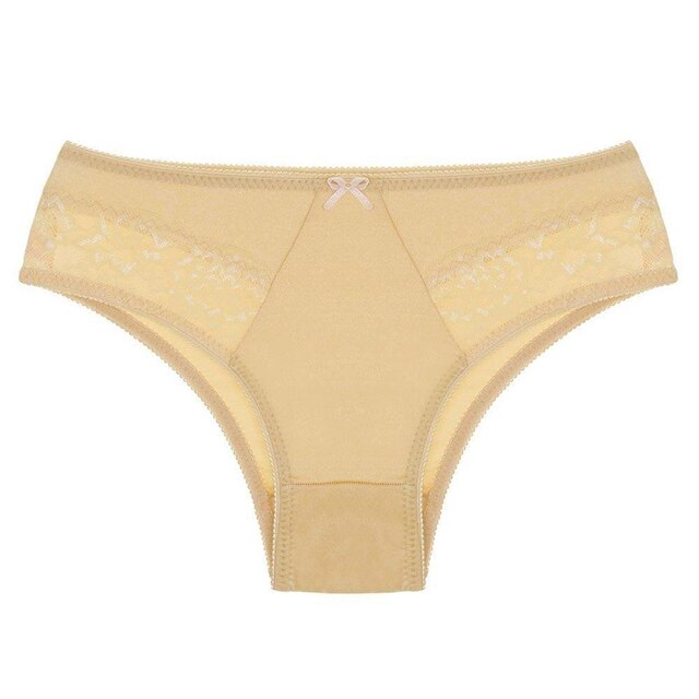 Kit 6 Calcinhas Seny Lingerie Clássica Alta de Lycra com Detalhe Em Renda