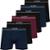 Kit 6 Cuecas Boxer Lupo Masculina Cueca Poliamida Sem Costura Box Original - Marinho+Vinho