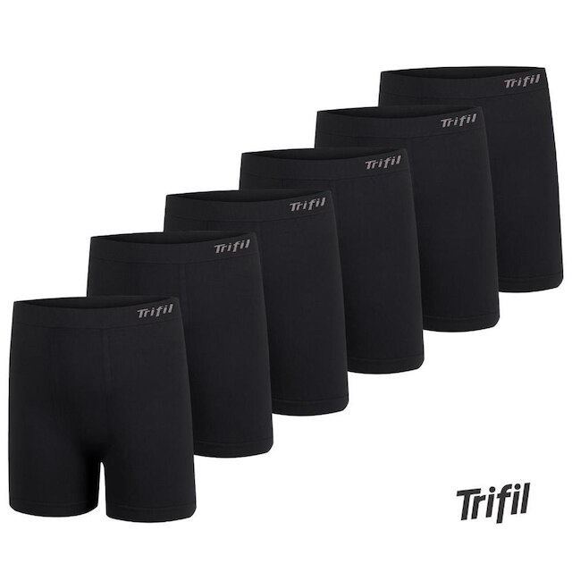 Kit 6 Cuecas Masculina Plus Size Trifil Boxer Em Microfibra Toque Macio Básica Sem Costura