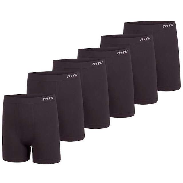 Kit 6 Cuecas Masculina Plus Size Trifil Boxer Em Microfibra Toque Macio Básica Sem Costura