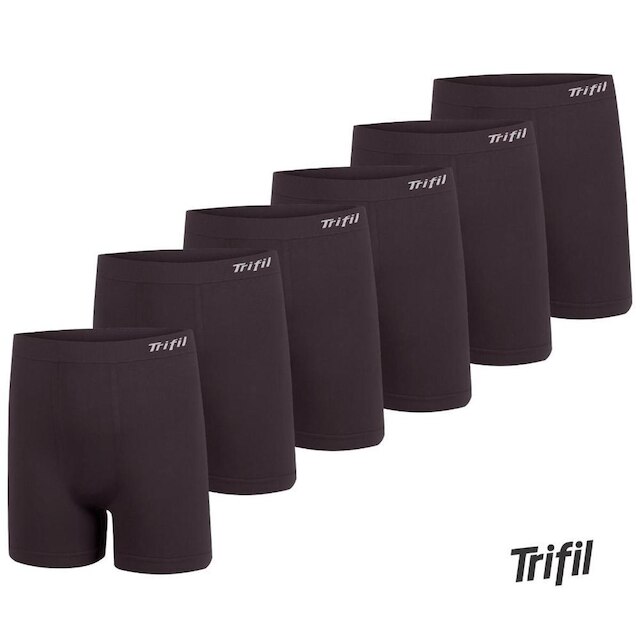 Kit 6 Cuecas Masculina Plus Size Trifil Boxer Em Microfibra Toque Macio Básica Sem Costura