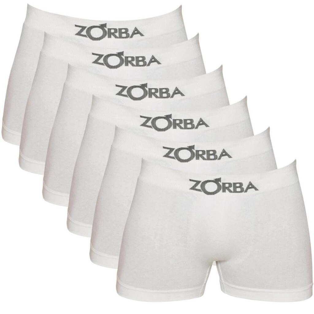 Kit 6 Cuecas Zorba Boxer sem Costura Algodão 781 Pto/Mho/Mes - GG