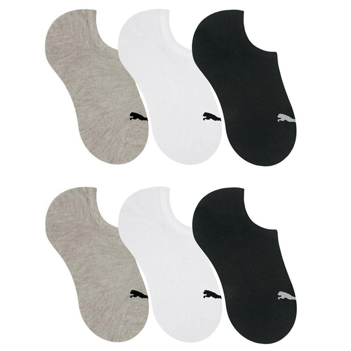 Kit 6 Pares de Meia Puma Sapatilha Esportiva Femi Menor preço em Kit 6 Pares de Meia Puma Sapatilha Esportiva Femi