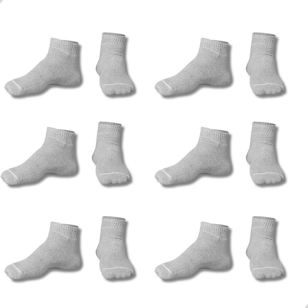 Kit 6 pares de Meias Cano Curto Soquete Algodão Resistente Confortavel Dallf