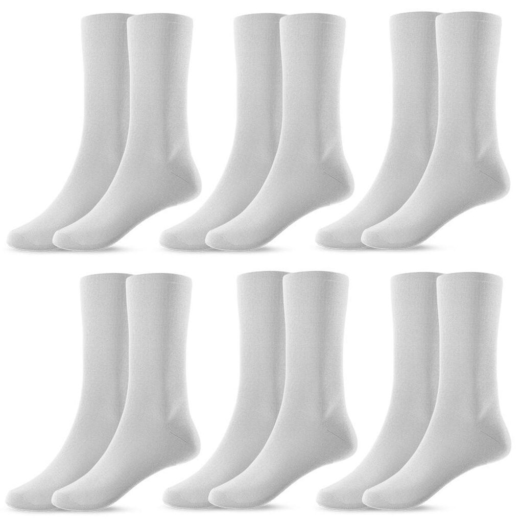 Kit 6 Pares de Meias Masculina Cano Alto 37/44
