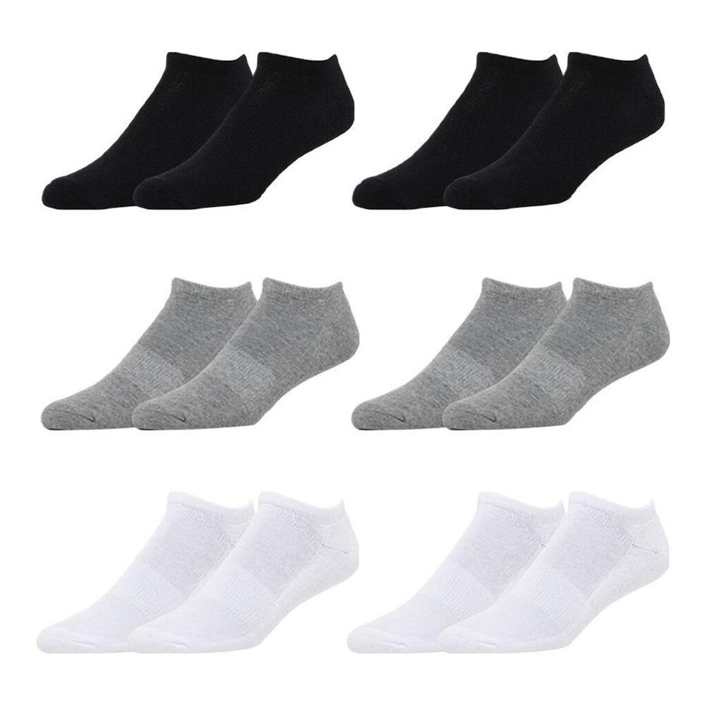Kit 6 Pares de Meias Masculina Soquete 37/44