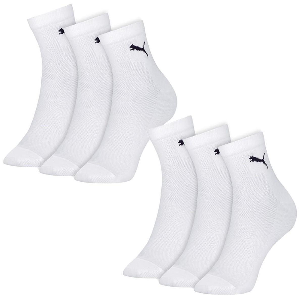 Kit 6 Pares de Meias Puma Masculinas Cano Médio Esportivas 39-43 Menor preço em Kit 6 Pares de Meias Puma Masculinas Cano Médio Esportivas 39-43
