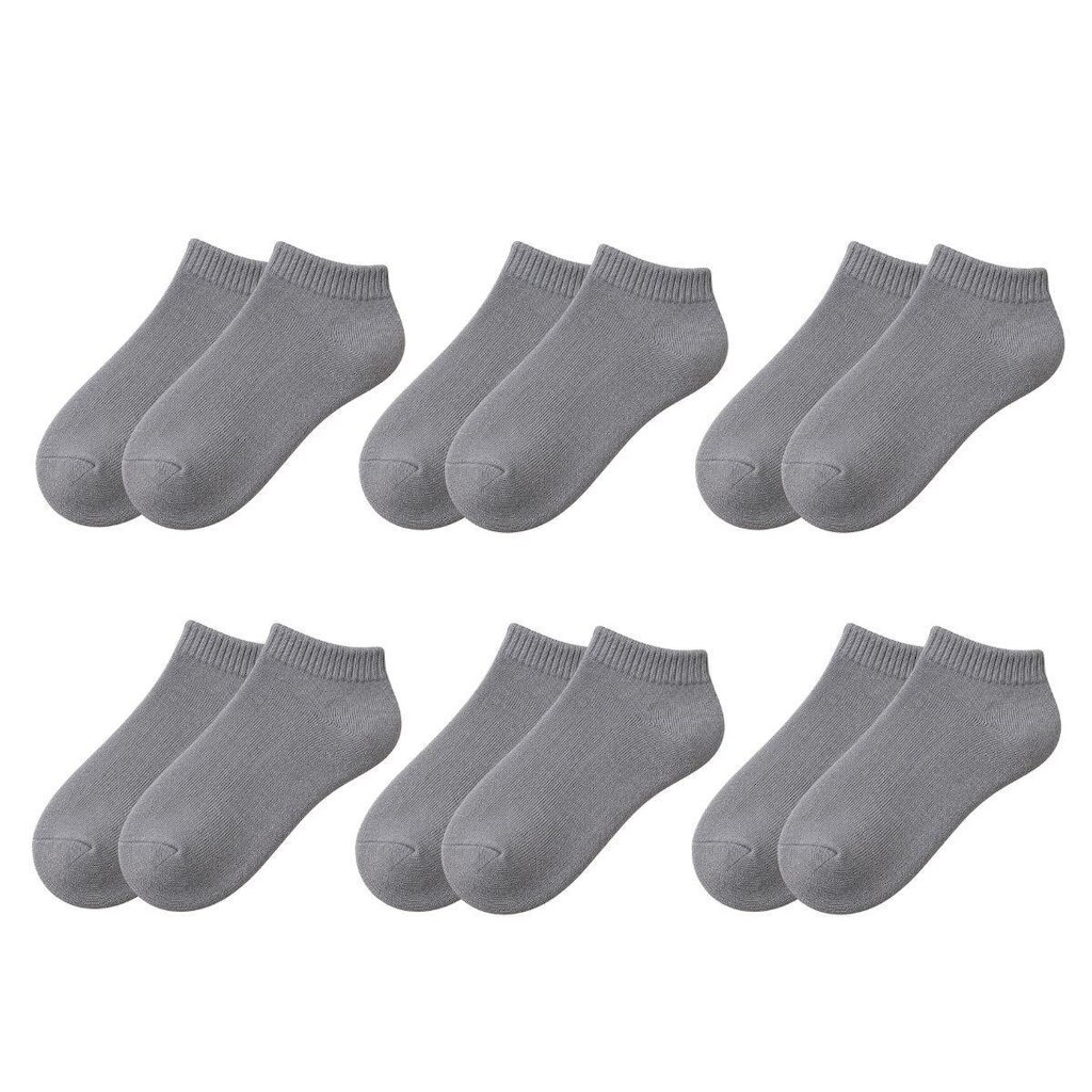 Kit 6 Pares de Meias Soquete Cano Curto Baixo Unissex Masculina Feminina Básica Academia Tênis
