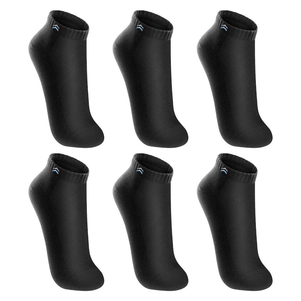 Kit 6 Pares de Meias Up 3225 Cano Curto Algodão - Preto