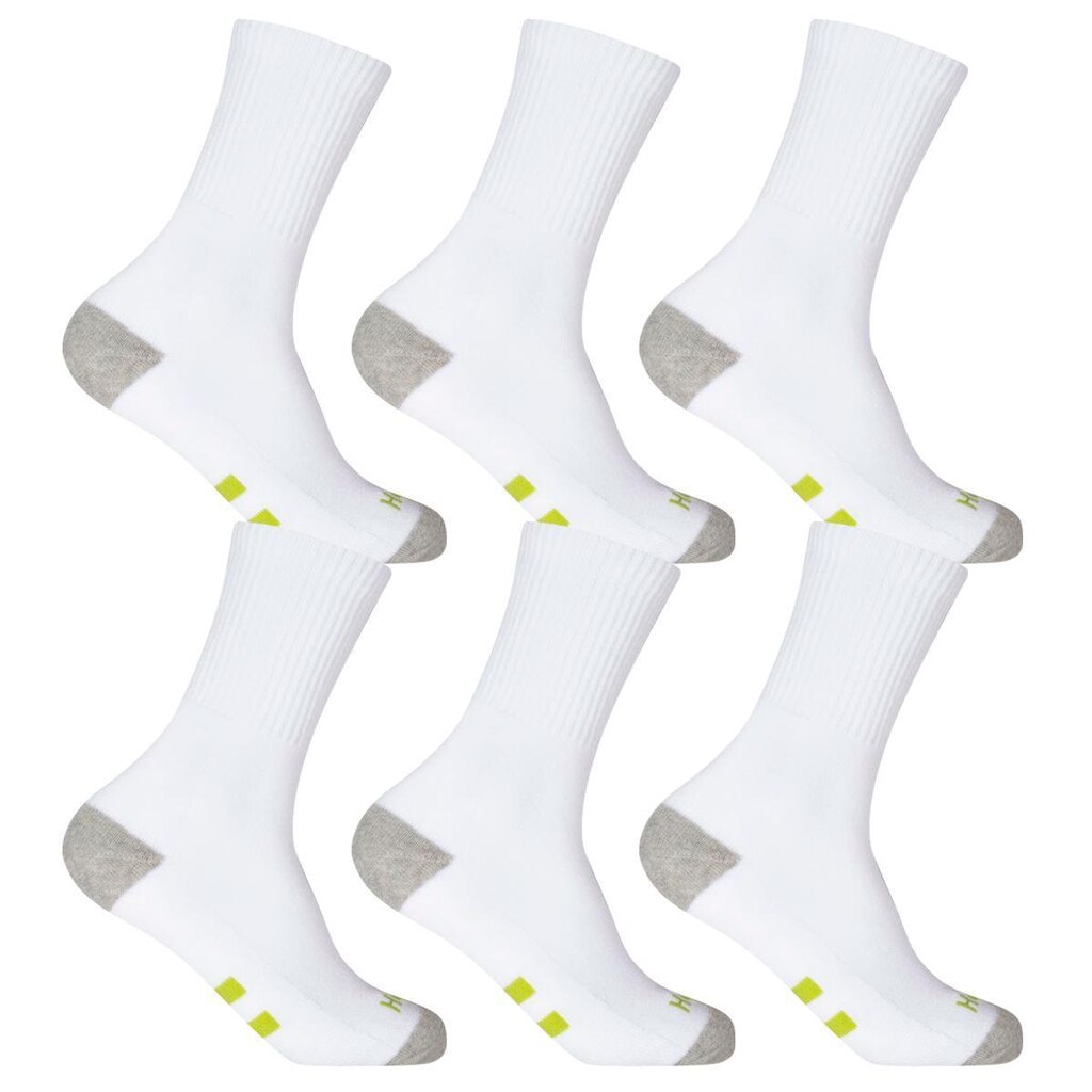 Kit 6 Pares Meia Cano Alto Algodão Hoahi Confortável Macia Casual Esportiva