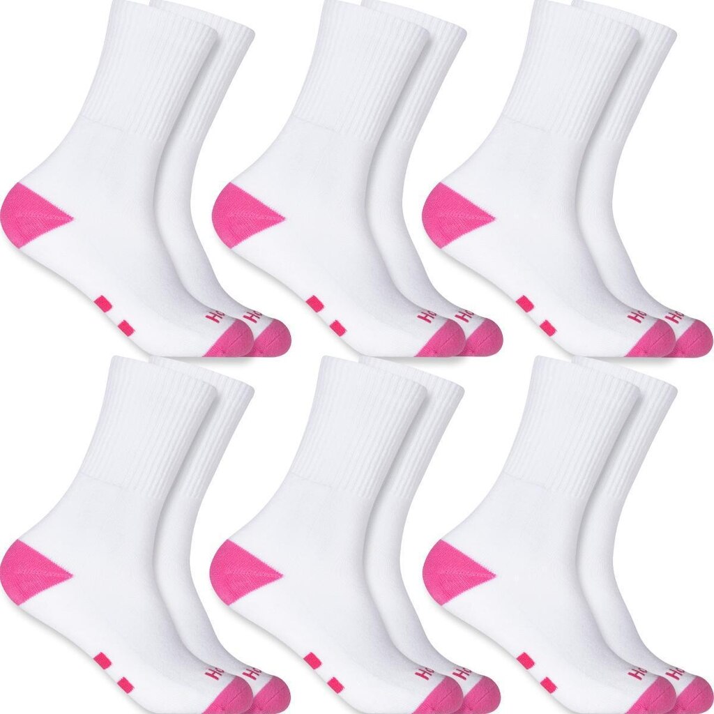Kit 6 Pares Meia Cano Alto Algodão Hoahi Confortável Macia Casual Esportiva