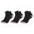 Kit 6 Pares Meia Esportiva Cano Curto Tecido Tecnológico Atoalhado Confortável Toque Macio Up 5186 - Preto