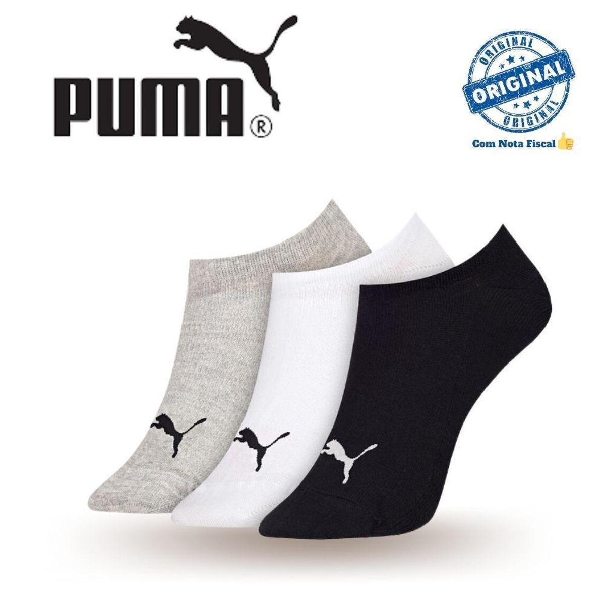 Kit 6 Pares Meia Sapatilha Invisível Puma Algodão 4710 Menor preço em Kit 6 Pares Meia Sapatilha Invisível Puma Algodão 4710