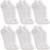 Kit 6 Pares Meias Lupo Algodão Masculina Meia Feminina Soquete Curto Baixo Atacado - Branco