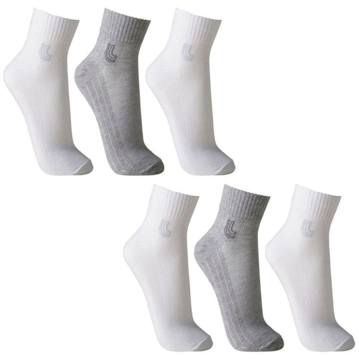 Kit 6 Pares Meias Lupo Cano Médio Walk Menor preço em Kit 6 Pares Meias Lupo Cano Médio Walk