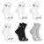 Kit 6 Pares Meias Puma Cano Médio Algodão Meia Atoalhada Adulto Masculino Feminino Original - Branco+Cinza