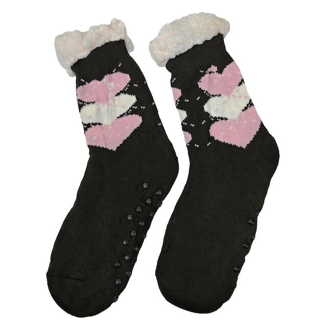 Kit 6 Pares Meias Térmica Forrada Feminino antiderrapante de Frio Inverno Quentinha