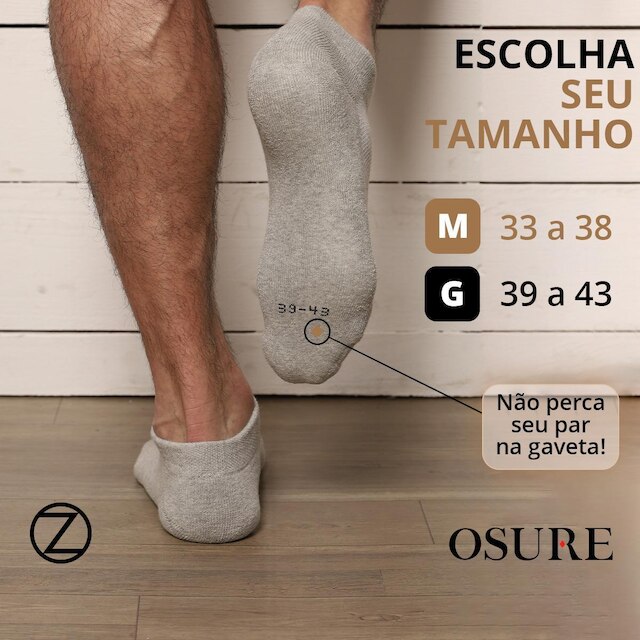 Kit 6 Pares Meias Zhamaro Cano Curto Soquete Baixo Algodão Atoalhada Masculina Feminina Confortável