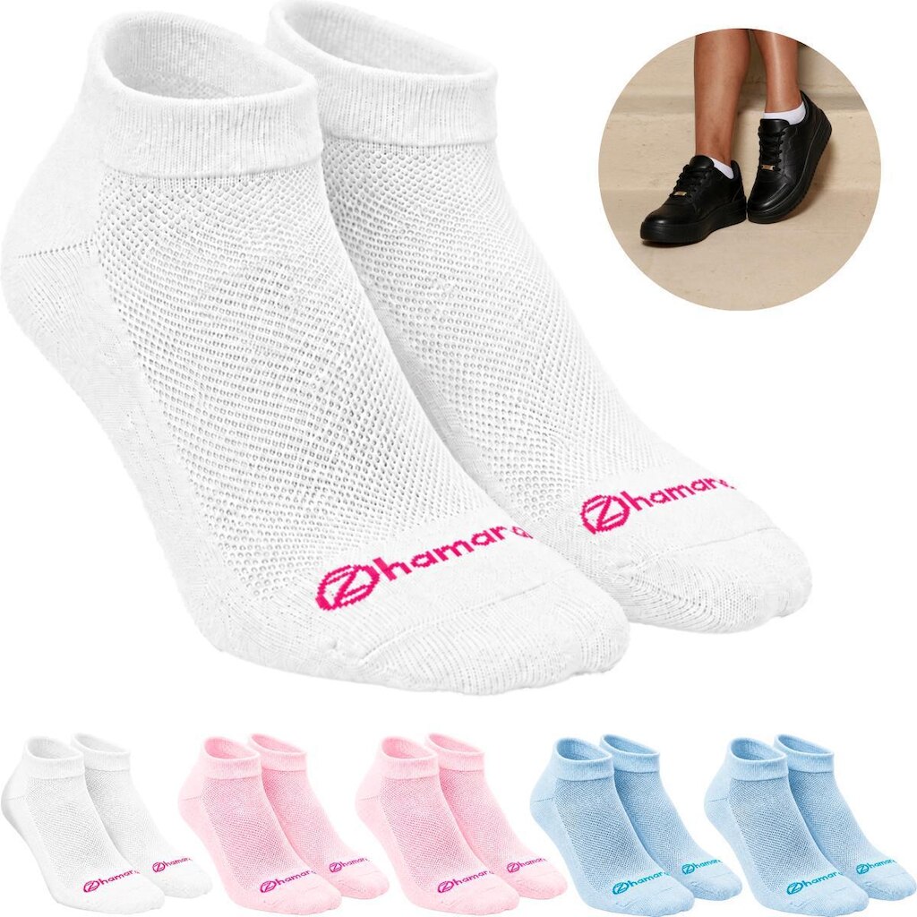 Kit 6 Pares Meias Zhamaro Cano Curto Soquete Baixo Algodão Atoalhada Masculina Feminina Confortável