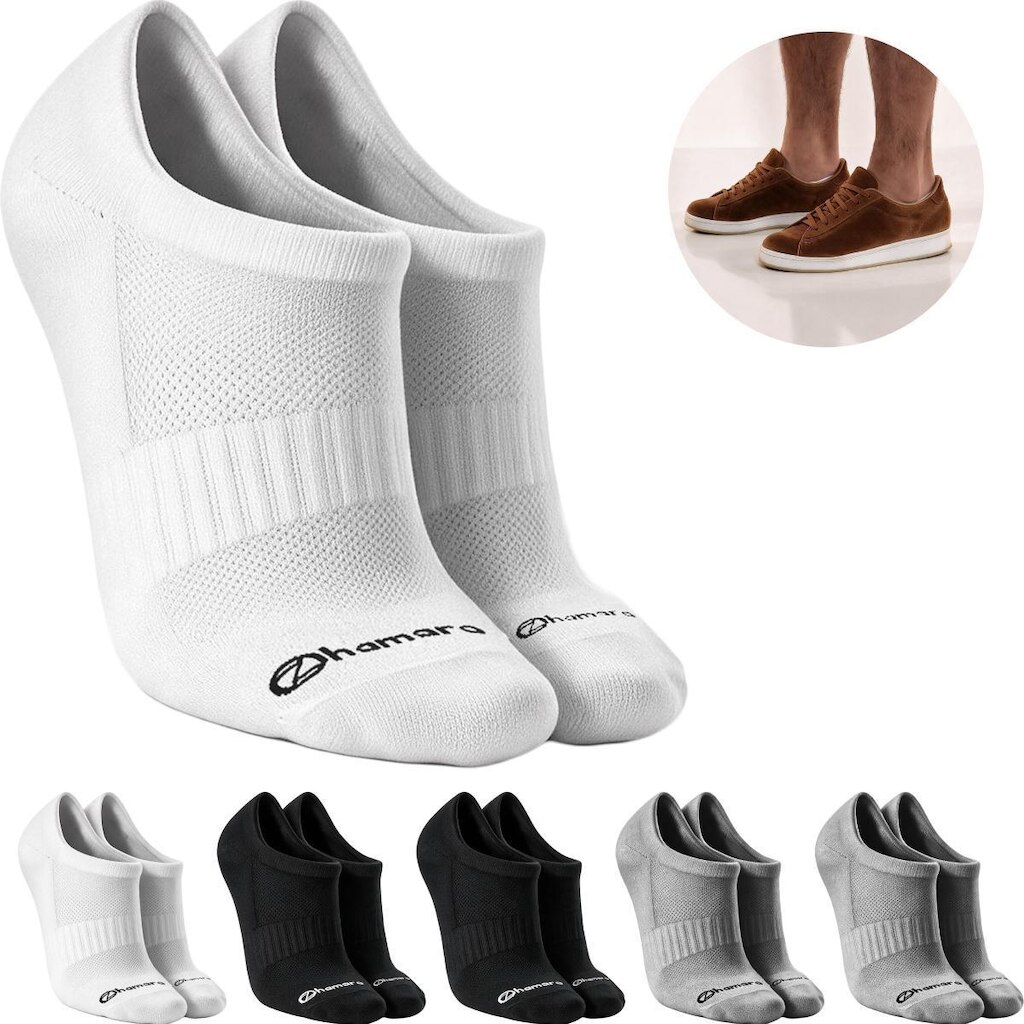 Kit 6 Pares Meias Zhamaro Sapatilha Cano Baixo Algodão Masculina Feminina Academia