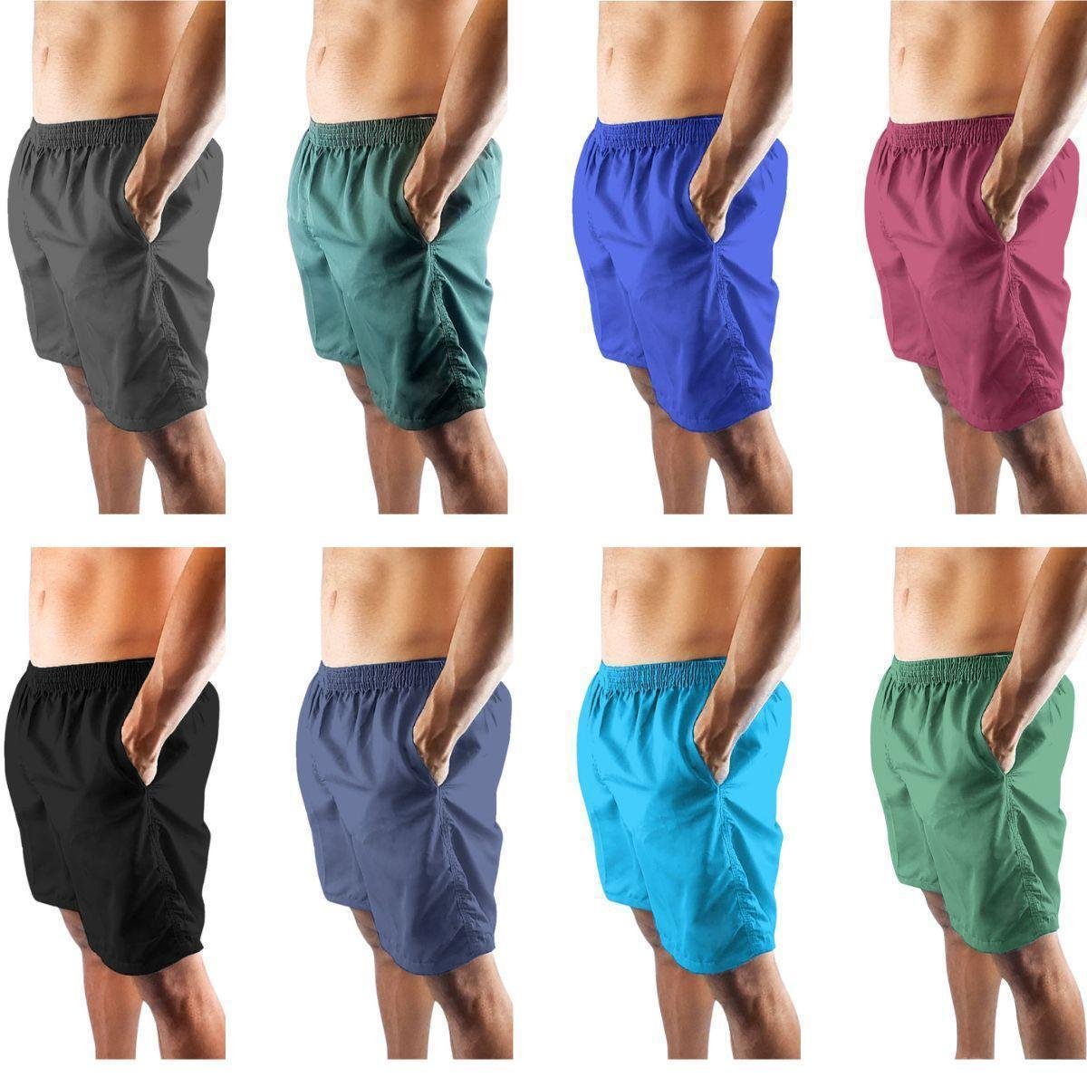 Kit 8 Bermudas Masculinas Tactel 3 Bolsos Corrida Piscina Adulto Academia Cordão interno Short - Sortido Menor preço em Kit 8 Bermudas Masculinas Tactel 3 Bolsos Corrida Piscina Adulto Academia Cordão interno Short - Sortido