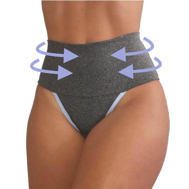 Kit 8 Calcinhas Fitness Cós Alto Com Compressão Pra Barriga Viére