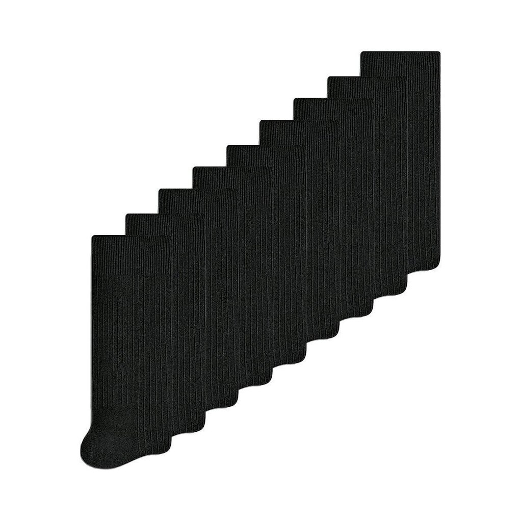 Kit 9 Pares de Meias Infantil Cano Longo Selene 5010-002 Preto
