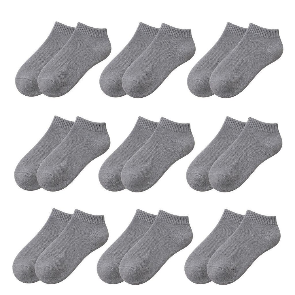 Kit 9 Pares de Meias Soquete Cano Curto Baixo Unissex Masculina Feminina Básica Academia Tênis