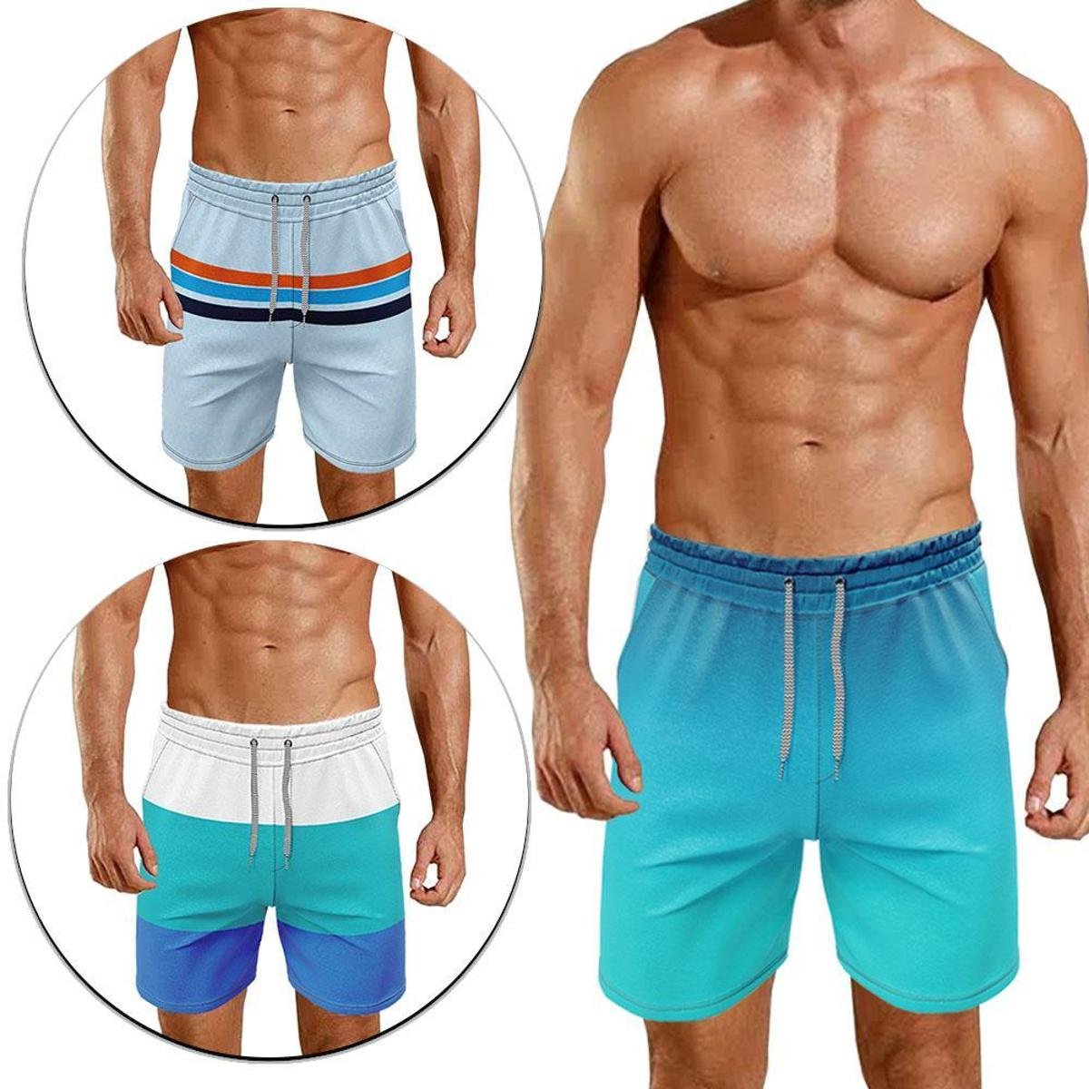 Kit Bermuda Masculina Agua Surf Praia Academia Tactel- 3 Shorts - Azul é ruim? Kit Bermuda Masculina Agua Surf Praia Academia Tactel- 3 Shorts - Azul é boa?