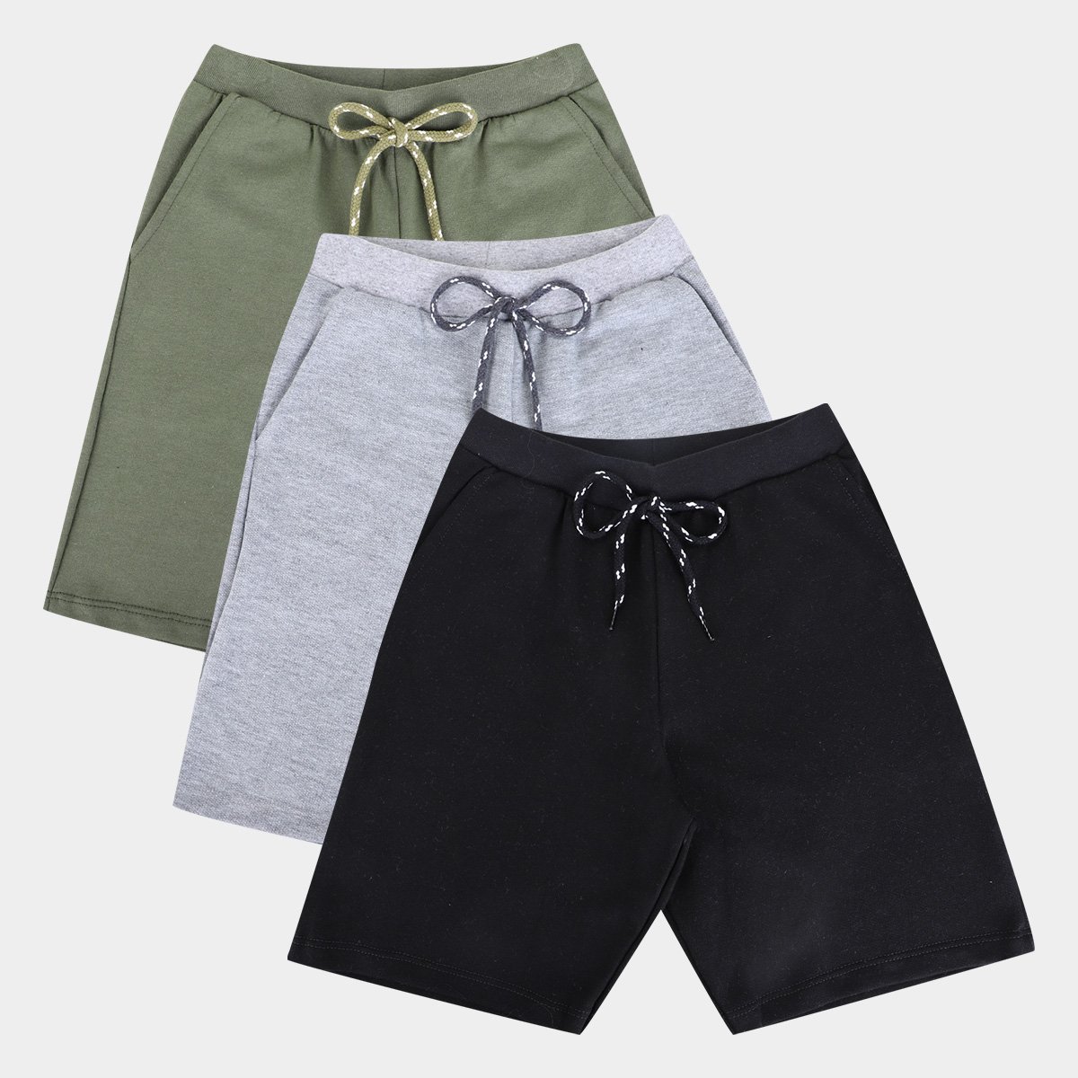 Kit Bermudas Infantil Candy Kids 3 Peças Menino Menor preço em Kit Bermudas Infantil Candy Kids 3 Peças Menino