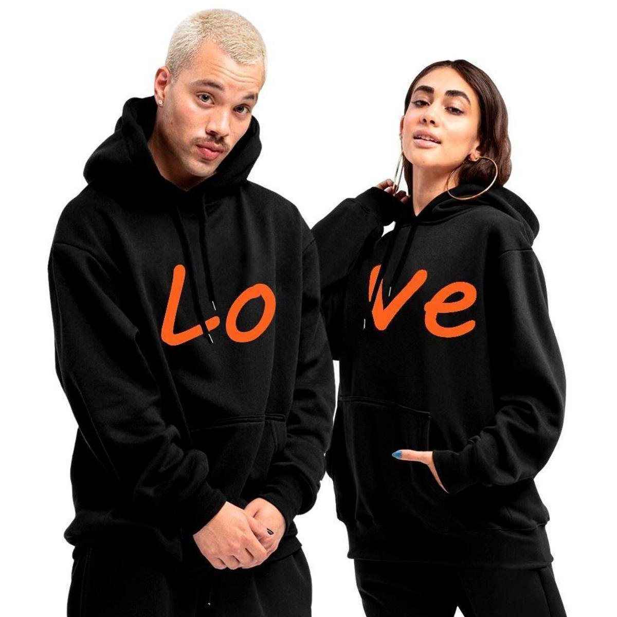 Kit Casal Combinando Casal De Moletom Kit Blusa Casal Moletom Com