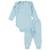 Kit Body Bebê Canelado 2 Peças Feminino - Azul