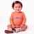 Kit Body Bebê Menina Joaninhas Fofinhas Alphabeto Coral - Off white+Coral