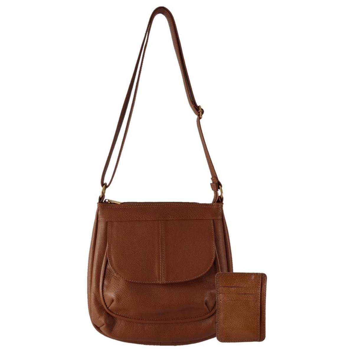 Kit Bolsa e Porta Cartões TopGrife Couro Legítimo Menor preço em Kit Bolsa e Porta Cartões TopGrife Couro Legítimo