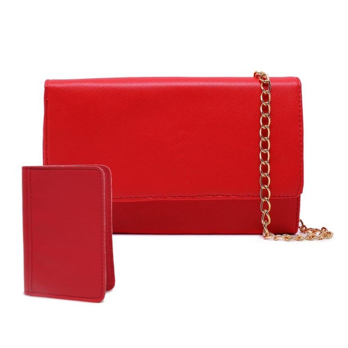 Kit Bolsa Feminina Clutch + Carteira Festa Cm Shoes Menor preço em Kit Bolsa Feminina Clutch + Carteira Festa Cm Shoes