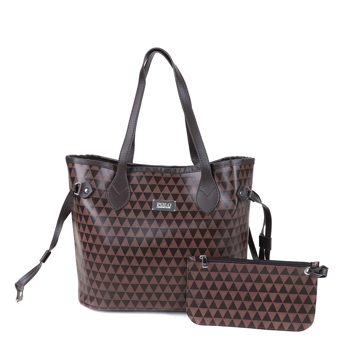 Kit Bolsa Polo London Club Handbag C/ Carteira Feminina - Café Menor preço em Kit Bolsa Polo London Club Handbag C/ Carteira Feminina - Café