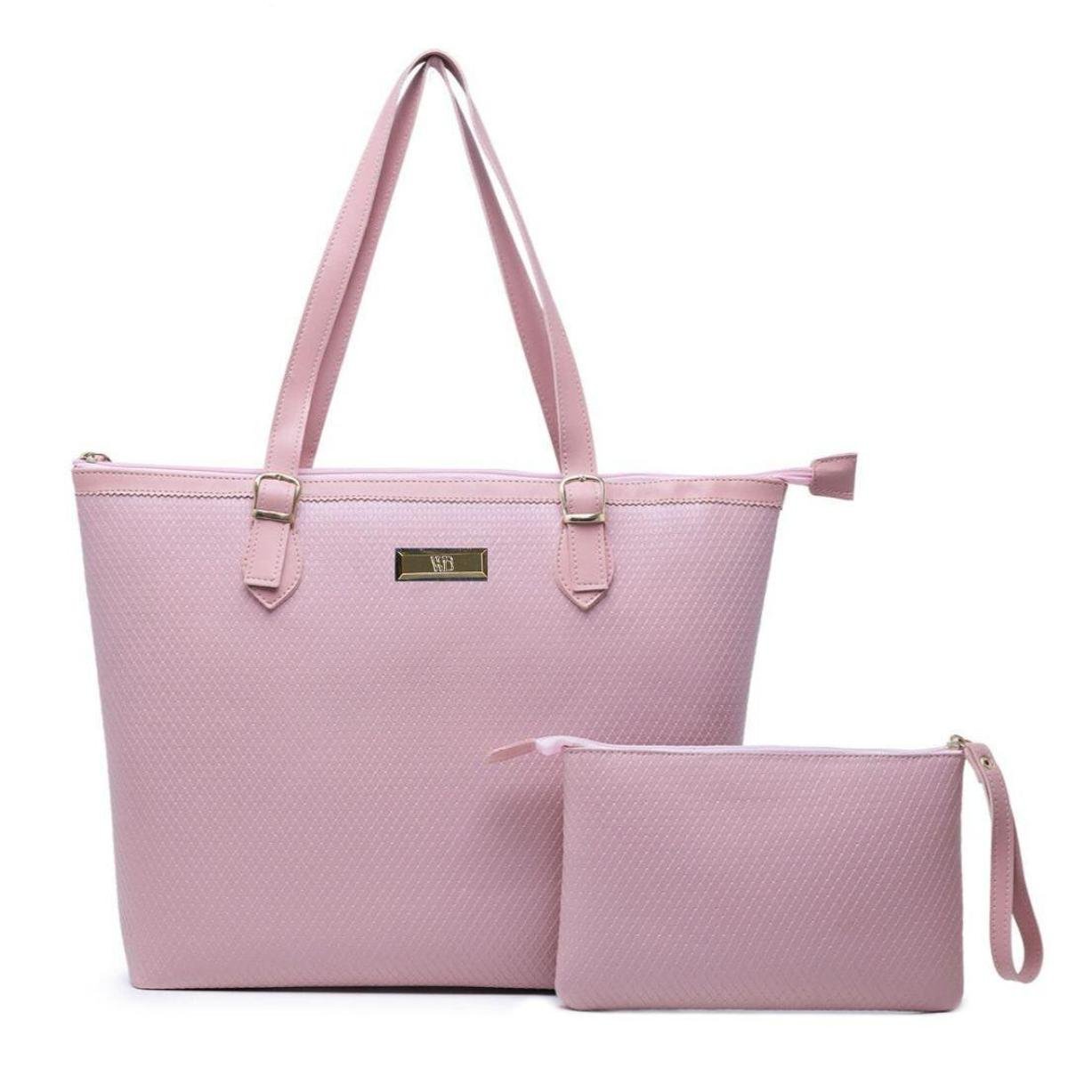 Kit Bolsa Sacola Grande + Carteira Feminina Willibags - Rosa é ruim? Kit Bolsa Sacola Grande + Carteira Feminina Willibags - Rosa é boa?