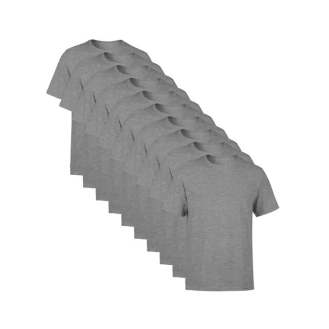 Kit C/ 10 Camisetas Básicas Algodão Masculina
