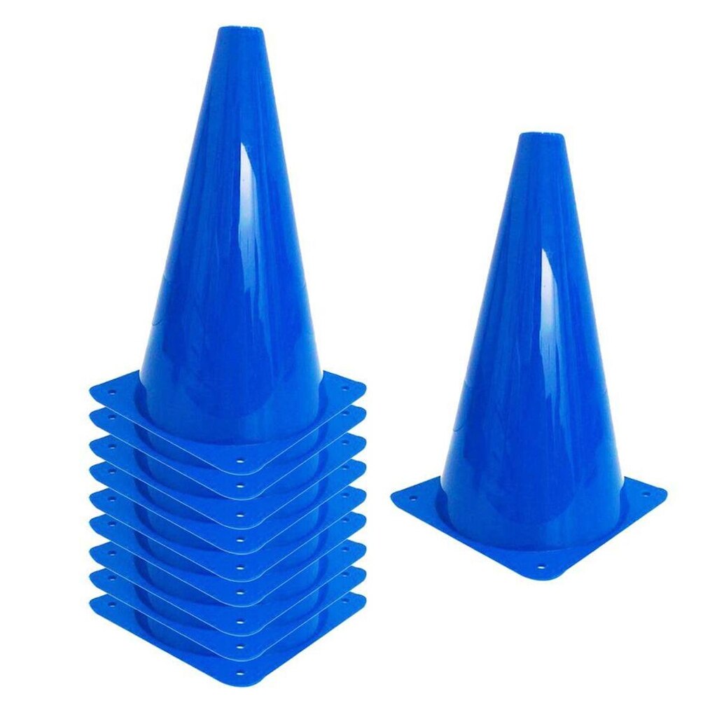 Kit c/ 10 Cones de Treinamento 23 Cm