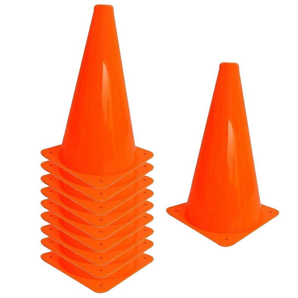 Kit c/ 10 Cones de Treinamento 23 Cm
