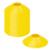Kit c/10 Pratos de Sinalização p/ Treinamento - Tartaruga - Chapéu Chinês - Amarelo