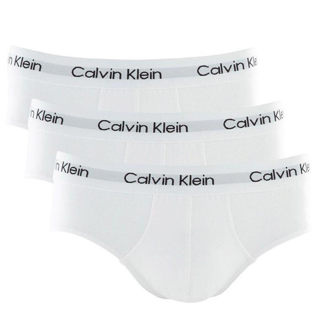 Kit C/3 Cuecas Calvin Klein Underwear Brief Brancas - U2661