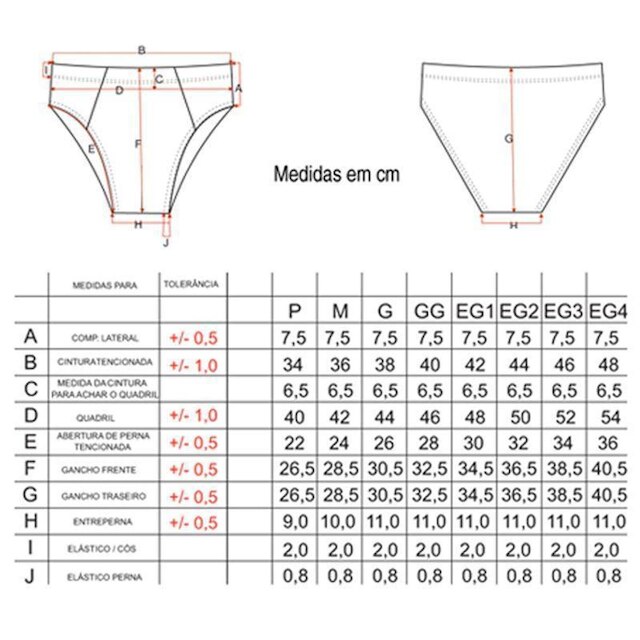 Kit C/3 Cuecas Slip Algodão Elite Tamanhos Especiais - 18006